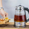 1L Electric Smart Kettle Automatic Steam Spray Teapot Coffee Tea Glass Boiler