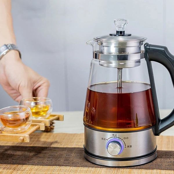 1L Electric Smart Kettle Automatic Steam Spray Teapot Coffee Tea Glass Boiler