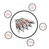12X Archery Arrow Heads 100 Grain Broadheads Field Points Tips Target Practice