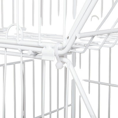 5 Tier Retail Display Rack Organizer Storage Shelf Heavy Duty Metal Basket Cart