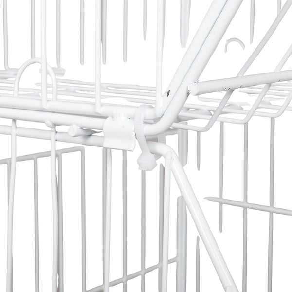 5 Tier Retail Display Rack Organizer Storage Shelf Heavy Duty Metal Basket Cart