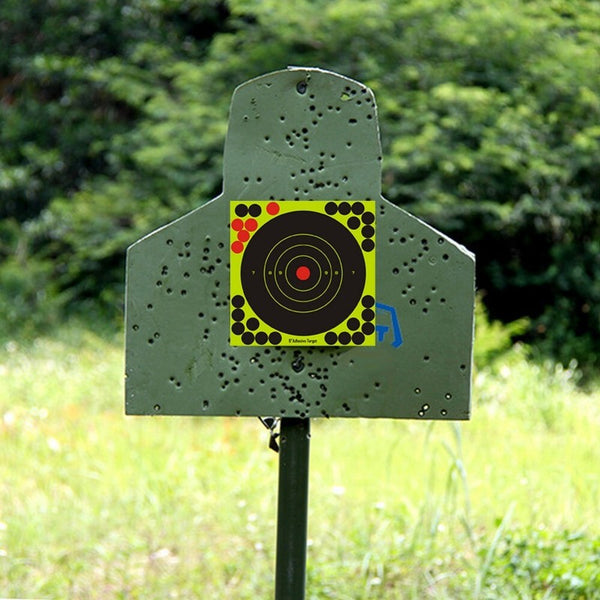 50Pk 8" INCH 20cm REACTIVE SPLATTER SHOOTING AIR RIFLE TARGET SELF ADHESIVE