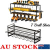 7Slot 3Layer Power Tool Storage Rack Drill Organizer Floating Hammer Plier Hold