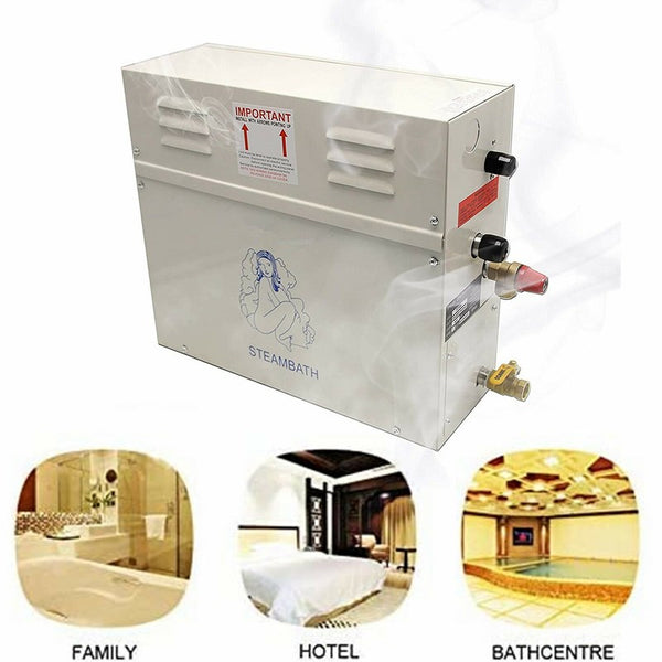 9KW Sauna Steam Machine Steam Generator Fumigation Device W/ Digital Controller