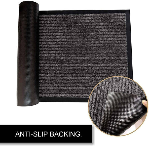 3’x10' Commercial Hallway Runner Rug Non-slip Rubber Door Mat Floor Carpet Rug