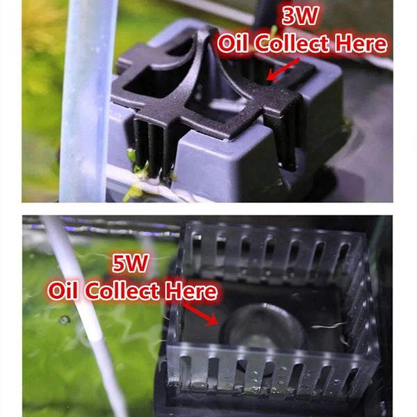 Surface Protein Skimmer Aquarium Plant Fish Tank Filter Pump Oil Film Processor
