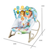 4in1 Baby Rocker Infant Swing Chair Toddler Bouncer with Music Toy Bar Upto 18Kg