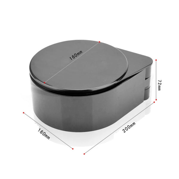 Portable Margarita Salt Rimmer Set with Separate Tier for Lime Juice Salt Sugar