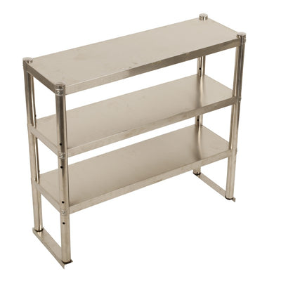 3Tier Commercial Kitchen Overshelf bench Top Stainless Steel for Prep&Work Table