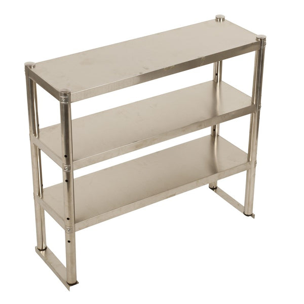 3Tier Commercial Kitchen Overshelf bench Top Stainless Steel for Prep&Work Table