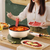 4L 28cm Electric Frying Pan with Steamer&Lid Non-stick Multifunctional Cookware