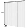 PVC Door Curtains Strips 200cm Cool Room Curtain Clear Freezer Room Strips