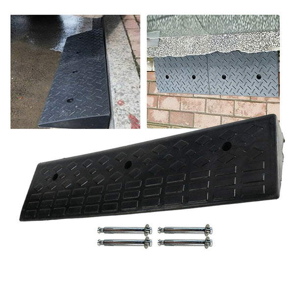 Rubber Curb Ramp Kerb Driveway Threshold for Cars Motorcycles Wheelchairs & Pets
