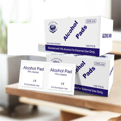 500PCS Alcohol Wipes Individually Wrapped with 75% Isopropyl Alcohol for Home