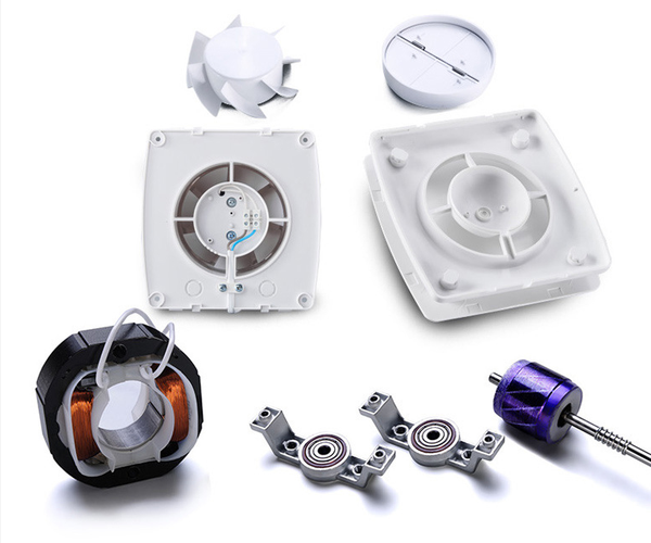 Exhaust Fan 6" Ventilation Fan Window Wall Mount Vent Fan for Kitchen Bathroom