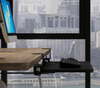 Keyboard Tray Under Desk Slide-Out Platform Computer Drawer for Typing Black AU