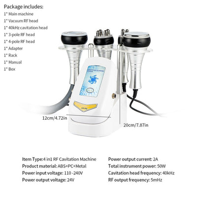 40K/80K Ultrasonic Cavitation Machine RF Radio Frequency Fat Body Beauty Device