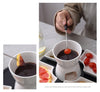 Ceramic Cholocate Fondue Set w/ 4 Bowls 4 Forks Melting Pot for Cheese Chocolate