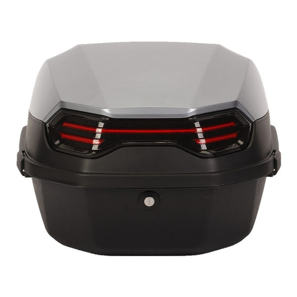 Motorcycle Tour Tail Box Scooter Trunk Luggage Lockable Waterproof w/ Mountings