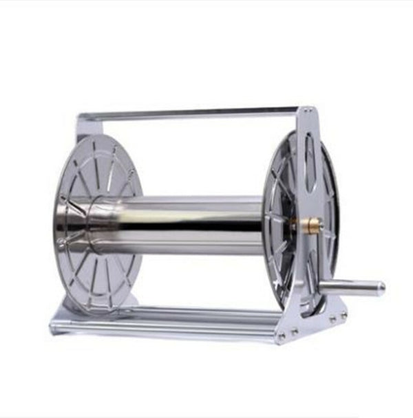 1/2'' X 60M Water Hose Reel Rack Stainless Steel Portable Pipe Holder Storage AU