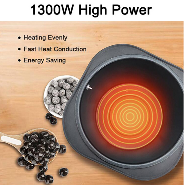 220V Automatic Bubble Tapioca Pearl Cooker 9L Milk Tea Store Equipment 1300W