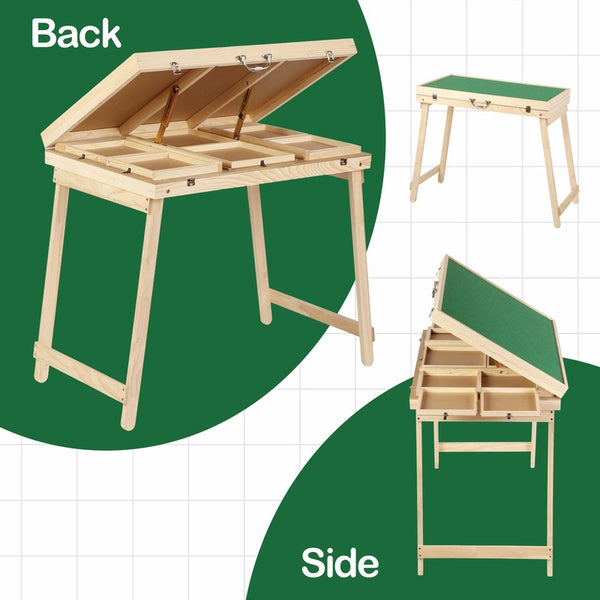 1500pcs Jigsaw Puzzle Table Adjustable Height&Up Puzzle Board w 4 Draws & Cover