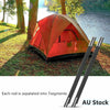 2X7 Sections Foldable Fiberglass Tent Pole Replacement Kit for Camping Hiking AU