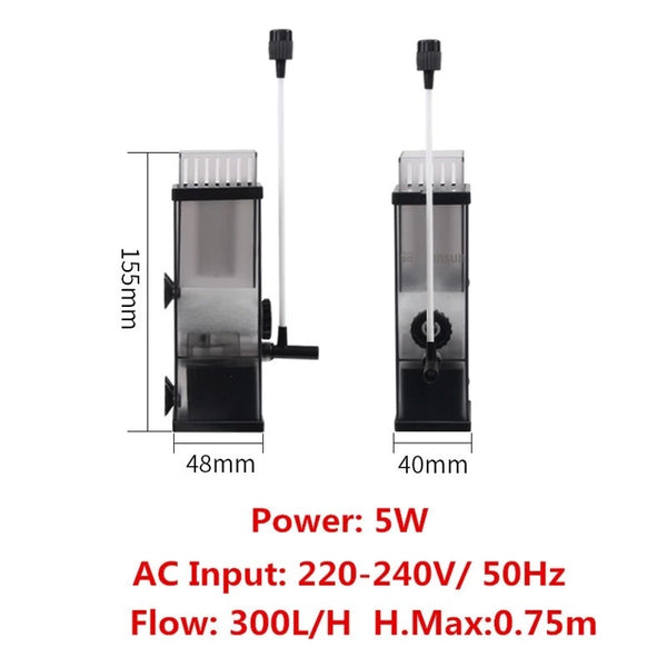 Surface Protein Skimmer Aquarium Plant Fish Tank Filter Pump Oil Film Processor