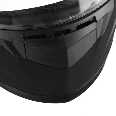 Adjustable Motorcycle Street Bike Helmet Black Full Face Motorbike Helmets Visor