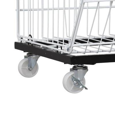 5 Tier Retail Display Rack Organizer Storage Shelf Heavy Duty Metal Basket Cart