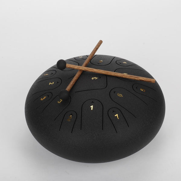 Rain Drum Steel Tongue Drum 12inch 15 Notes Musical Instruments Handpan Drum