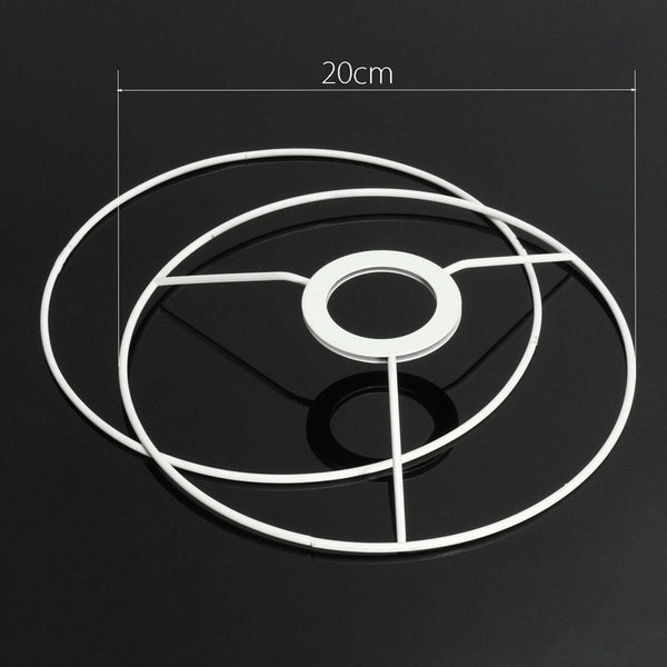 E27 DIY Circular 14/20/30cm Lampshade Frame Ring Set Lamp Light Shade Kit