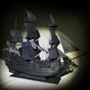 80cm Black Pearl Ship DIY Assemble Model Wooden Sailing Boat Toy Birthday Gifts