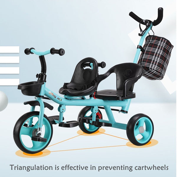 Tricycle Bike Trike Baby Prams Kids Stroller Toddler Ride-On Trike With Belt