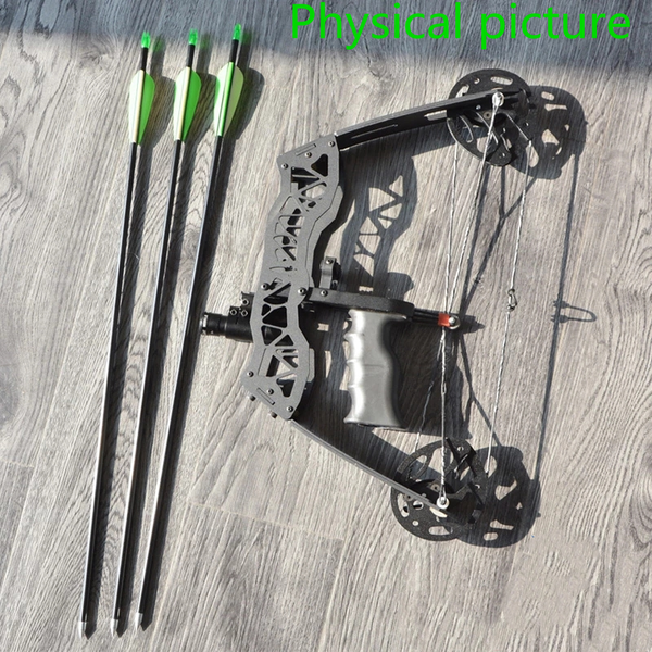 40lbs Hunting Compound Bow Arrow Archery Target Shooting With Archery Sights