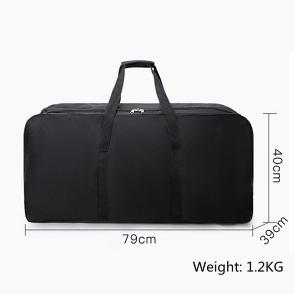 Large Duffle Bag with Wheel Portable Travel Sports Storage Bag Easy Carry Black