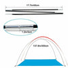2X7 Sections Foldable Fiberglass Tent Pole Replacement Kit for Camping Hiking AU