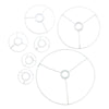 E27 DIY Circular 14/20/30cm Lampshade Frame Ring Set Lamp Light Shade Kit