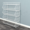 5 Tier Retail Display Rack Organizer Storage Shelf Heavy Duty Metal Basket Cart