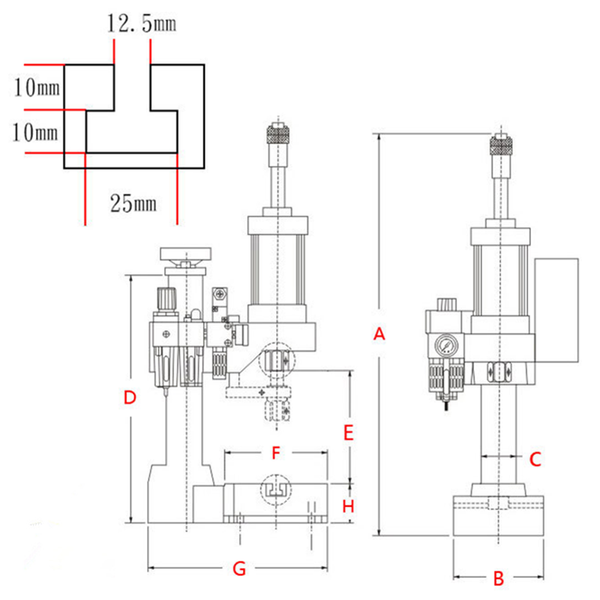 Pneumatic Punch Press Machine Desktop Punch Press 0.4-0.7Mpa Operation Pressure