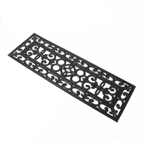 5pcs Rubber Stair Treads Stair Traction Tread Mats, Outdoor Non-Slip Step Mats