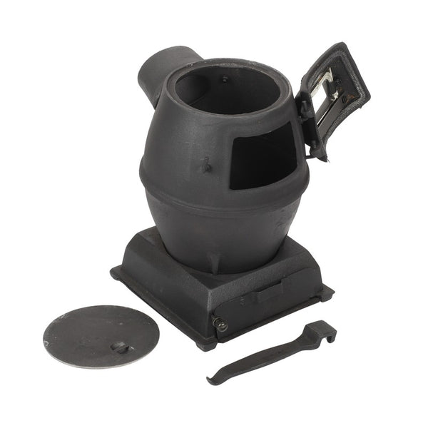 Wood-Burning Heating Stove Thickened Cast Iron Coal Stove Tent Indoor Heating