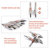 12X Archery Arrow Heads 100 Grain Broadheads Field Points Tips Target Practice
