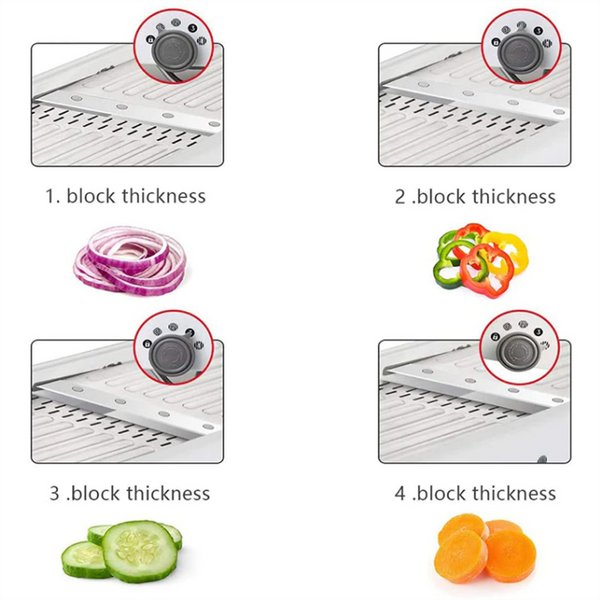 18 in 1 Vegetable Mandolin Slicer Fruit Peeler Cutter Grater Chopper Tool Slicer