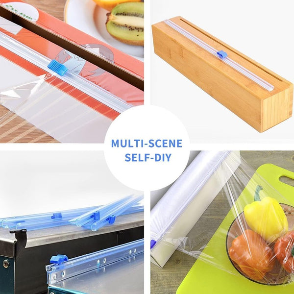 6 Pcs Slide Cutter 12.9 Inches Replacements for Plastic Food Wrap Self Adhesive