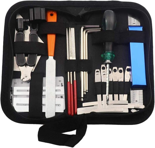 25PC Guitar Repairing Tool Kit Luthier Setup Repair Maintenance Set Guitar Tool
