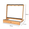 3/4 Guitar Rack Holder Stand Wooden Folding Acoustic Bass Display Storage Rack