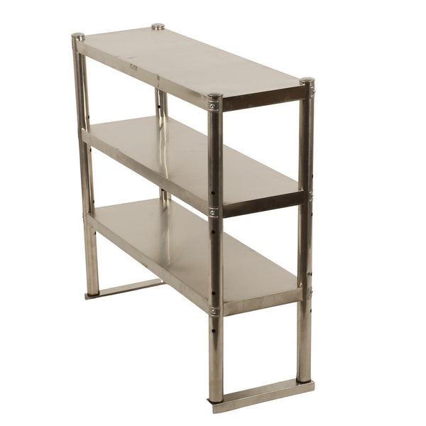 3Tier Commercial Kitchen Overshelf bench Top Stainless Steel for Prep&Work Table