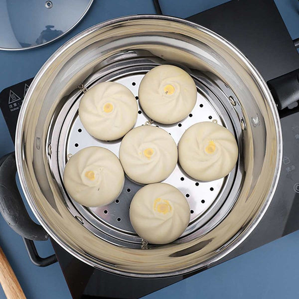 Pasta Noodle Cooking Pot Stainless Steel Fryer Steamer Pot Chip Frying Basket