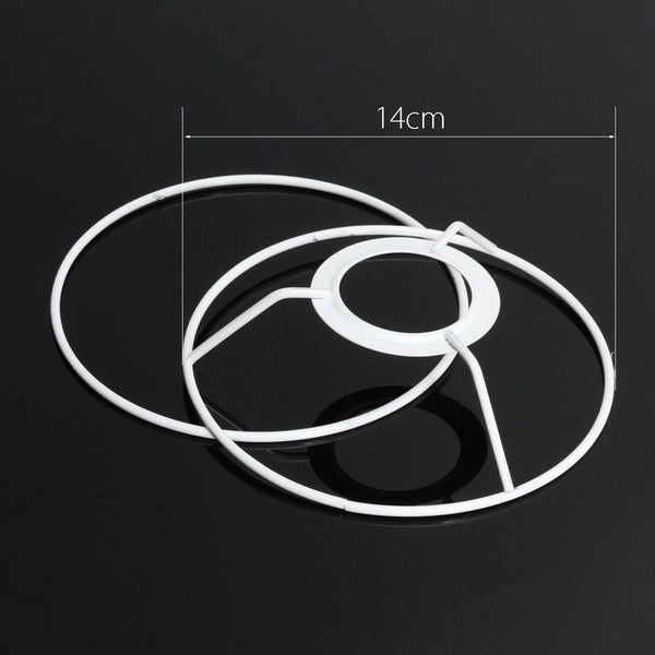 E27 DIY Circular 14/20/30cm Lampshade Frame Ring Set Lamp Light Shade Kit